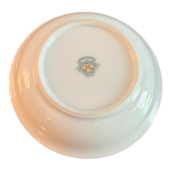 Vintage Noritake 2 handle Soup Cup and Saucer Floral Pattern Gold Trim Japan - Picture 5 of 9